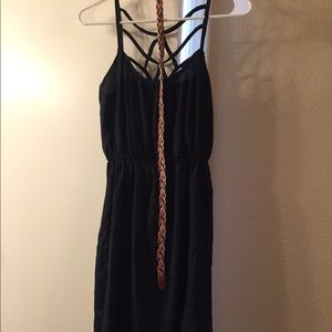 Navy strappy dress